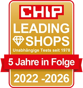 CHIP Leading Shops – 5 Jahre in Folge 2022–2026