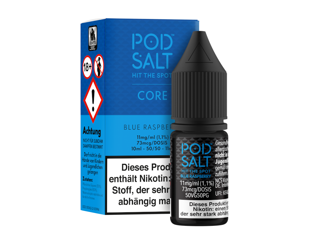 Pod Salt Core - Blue Raspberry - Nikotinsalz Liquid 