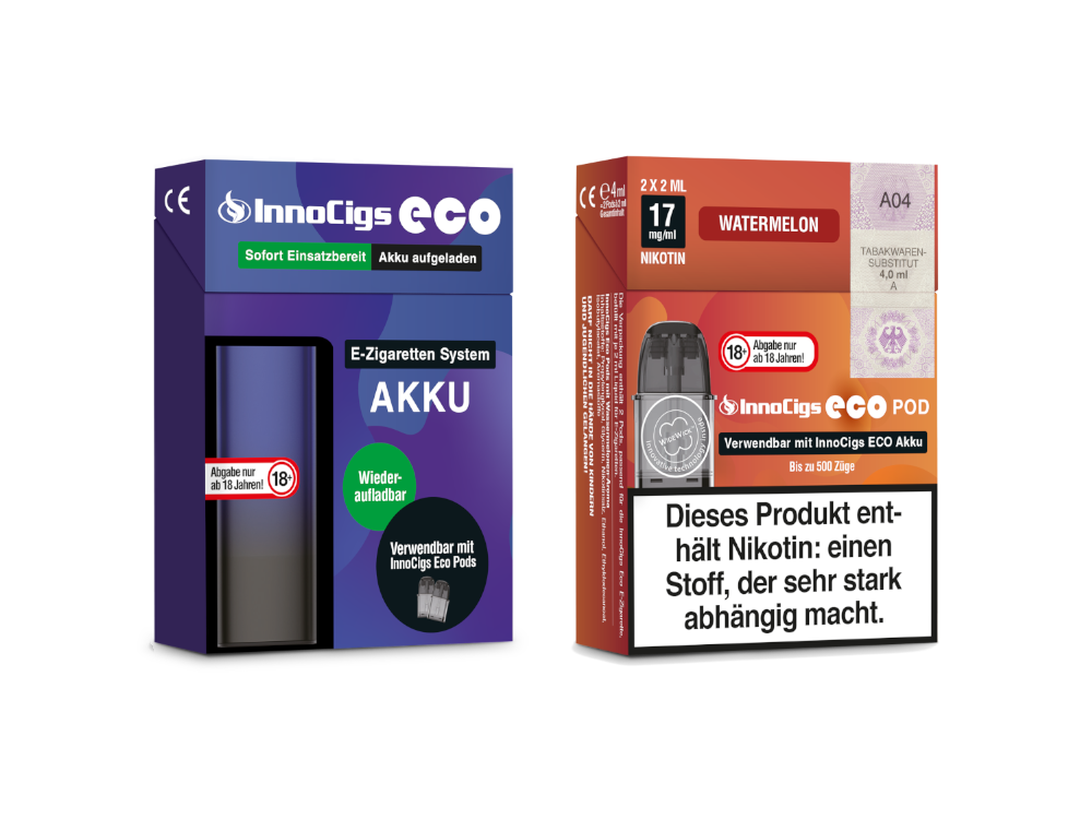 InnoCigs 500 - Probierset / Bundle ohne Nikotin - E-Zigarette