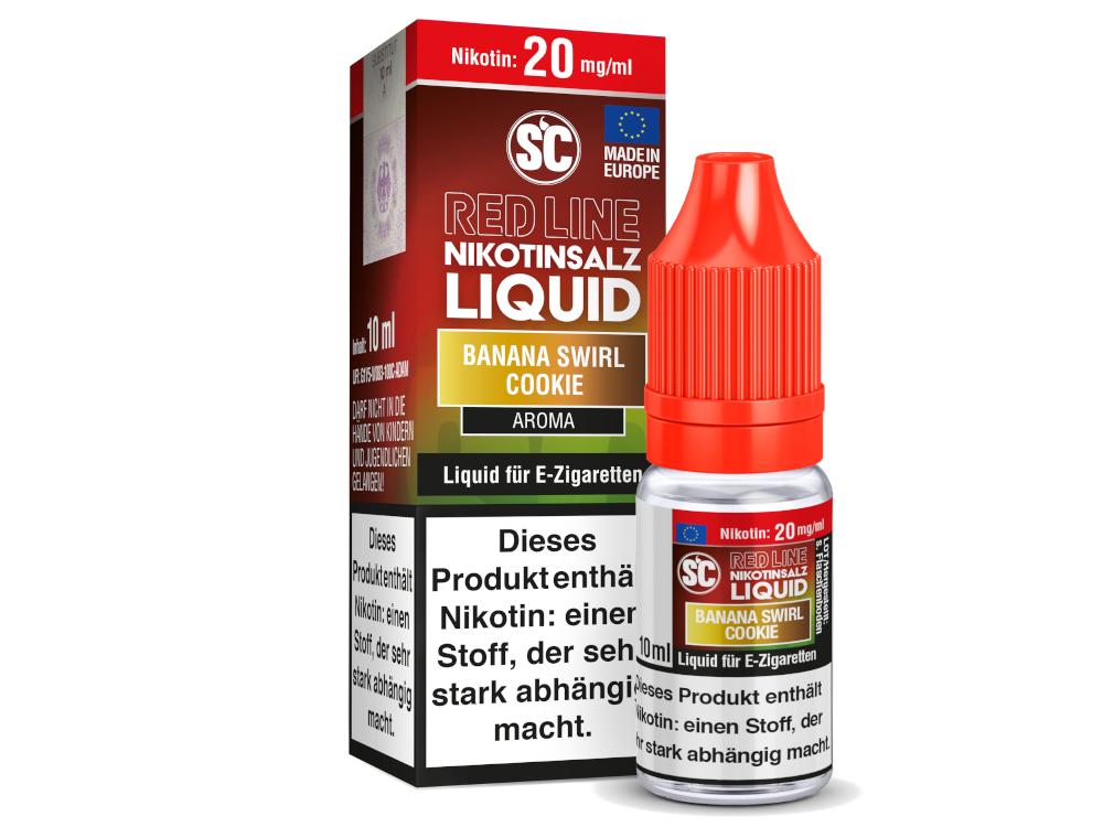 SC - Red Line - Banana Swirl Cookie - Nikotinsalz Liquid