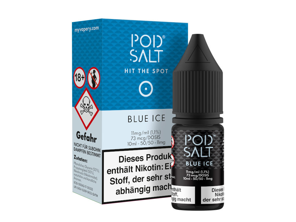 Pod Salt - Blue Ice - Nikotinsalz Liquid 