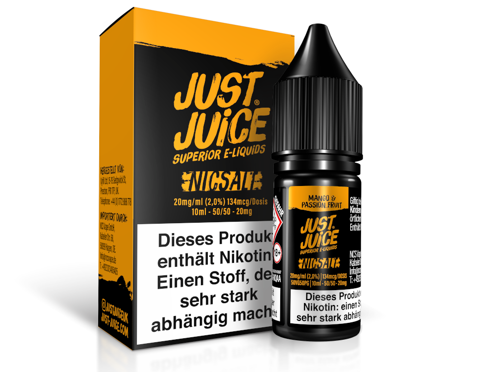 Just Juice - Mango & Passion Fruit - Nikotinsalz Liquid