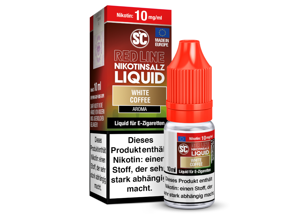 SC - Red Line - White Coffee - Nikotinsalz Liquid