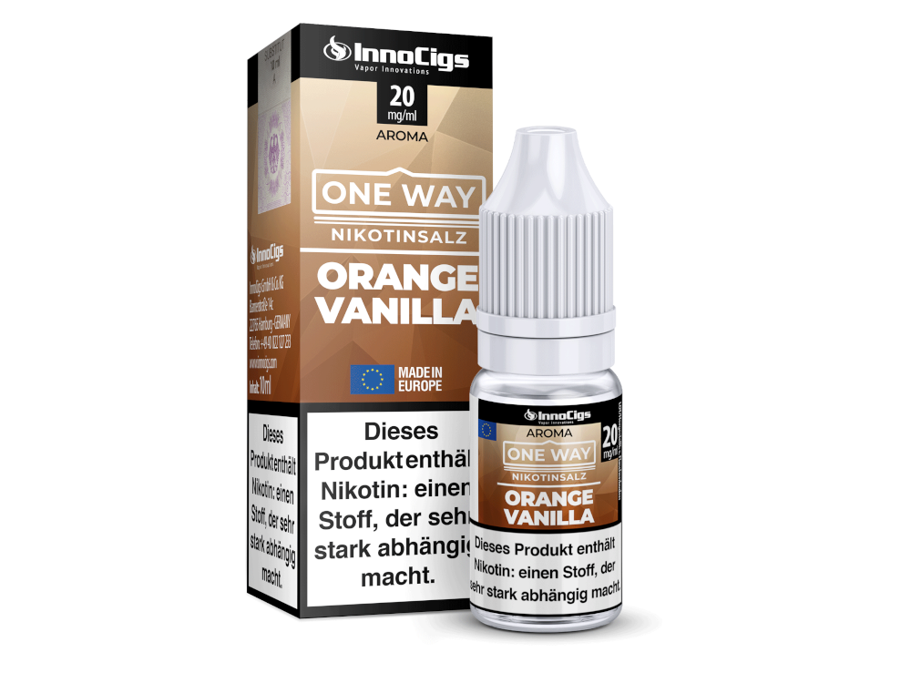 InnoCigs - One Way - Orange Vanilla - Nikotinsalz Liquid