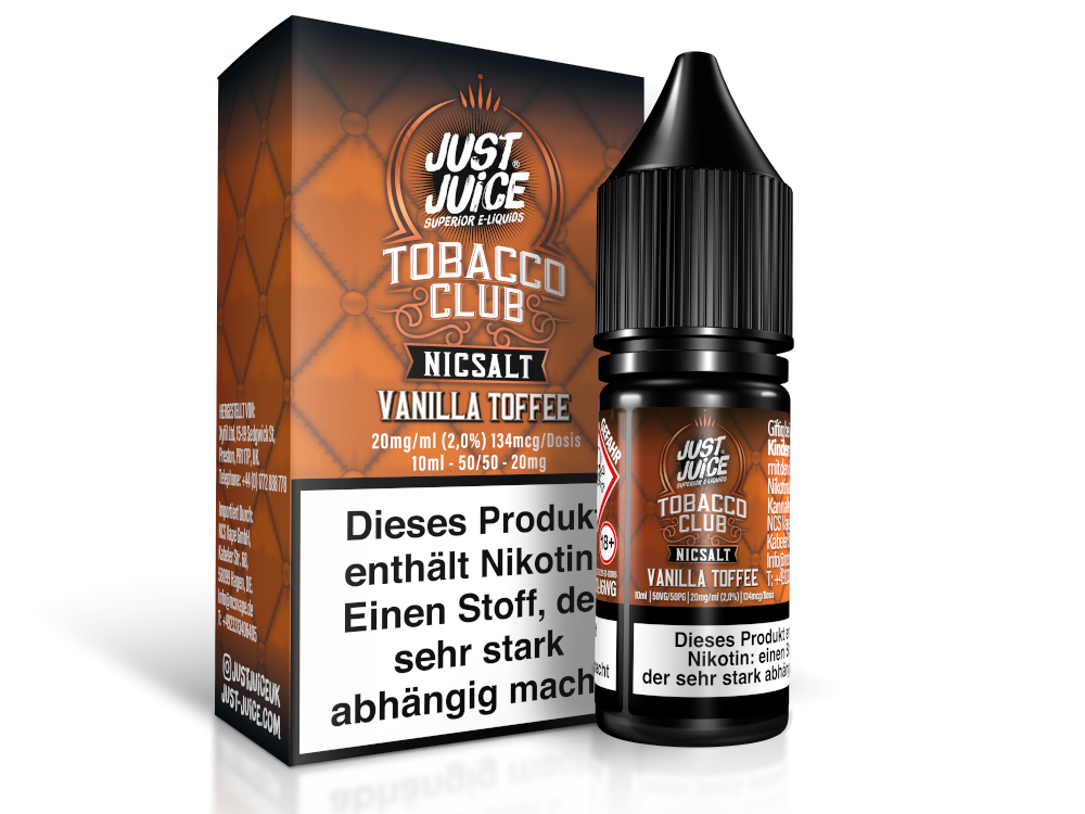 Just Juice - Tobacco Vanilla Toffee - Nikotinsalz Liquid