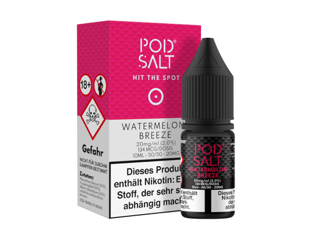 Pod Salt - Watermelon Breeze - Nikotinsalz Liquid 