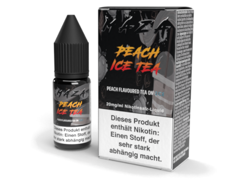 MaZa - Peach Ice Tea - Nikotinsalz Liquid