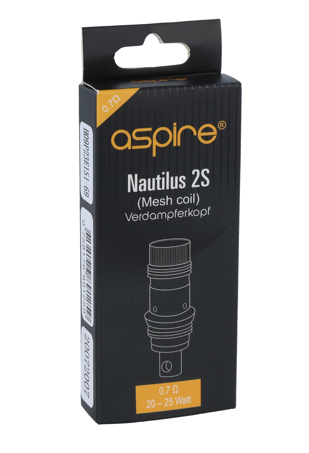 Aspire Nautilus 2S Mesh Heads 0,7 Ohm (5 Stück pro Packung) Aspire Nautilus 2S Mesh Heads 0,7 Ohm (5 Stück pro Packung)