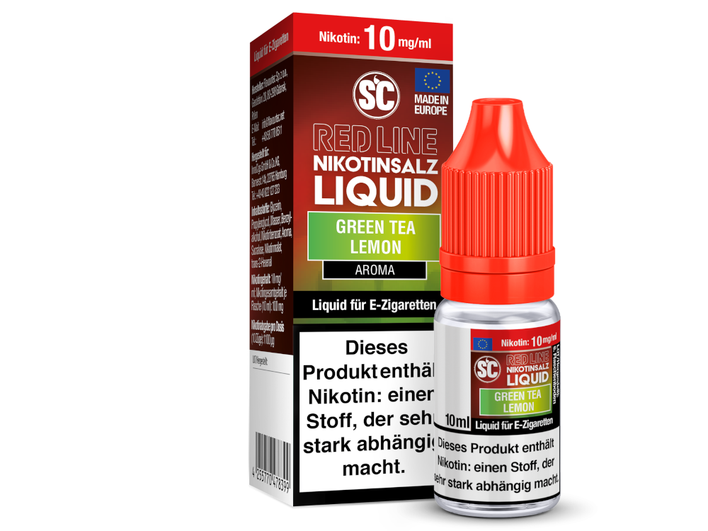 SC - Red Line - Green Tea Lemon - Nikotinsalz Liquid