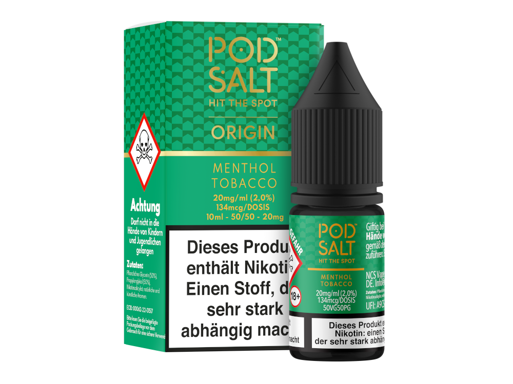 Pod Salt Origin - Menthol Tobacco - Nikotinsalz Liquid