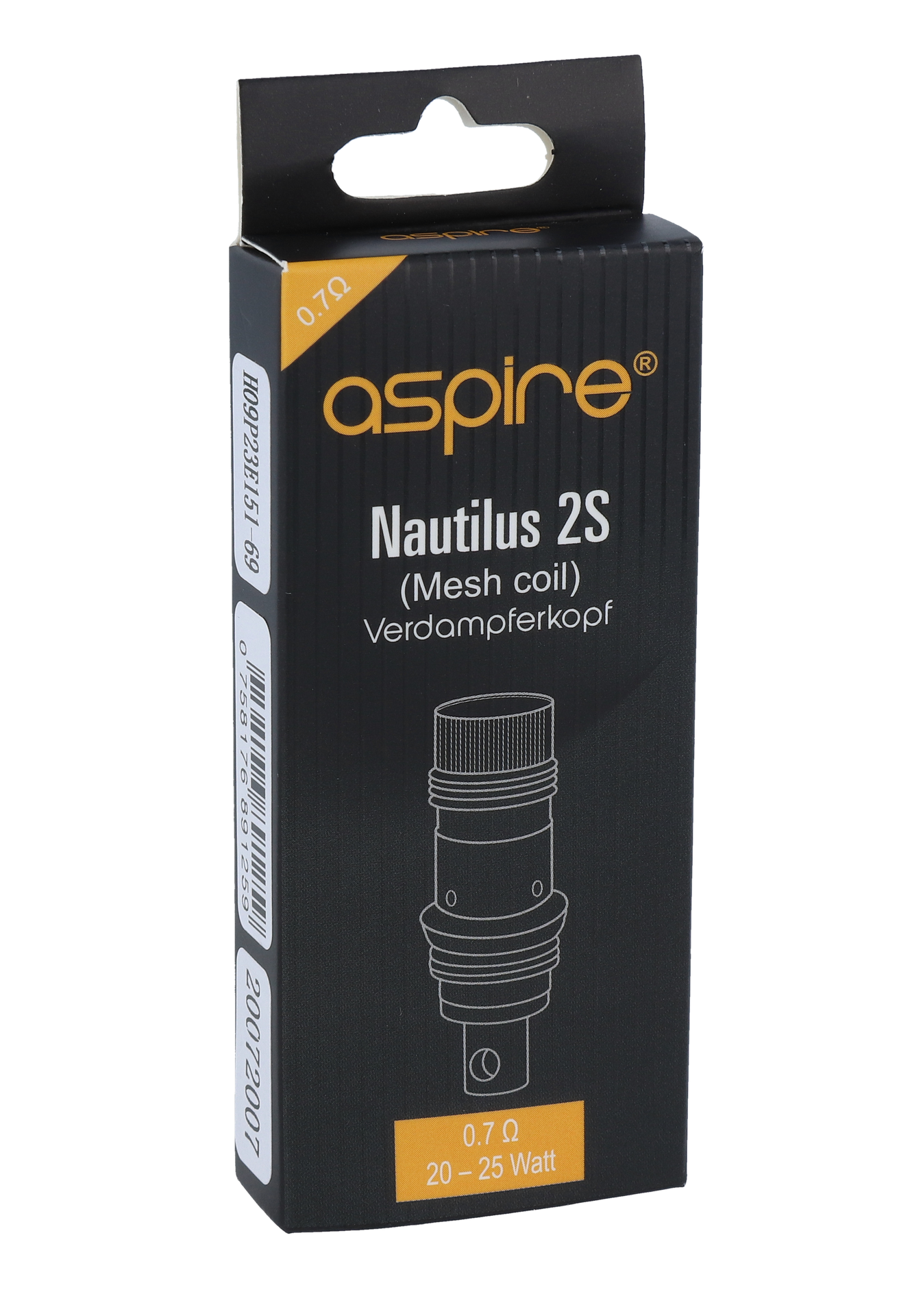 Aspire Nautilus 2S Mesh Heads 0,7 Ohm (5 Stück pro Packung)