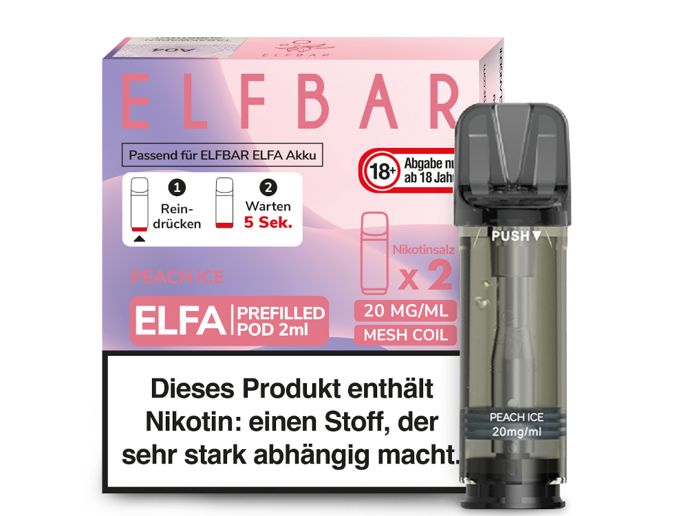 Elfbar Elfa Pods mit über 20 Geschmacksrichtungen