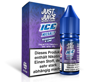 Just Juice - Blackcurrant & Lime Ice - Nikotinsalz Liquid