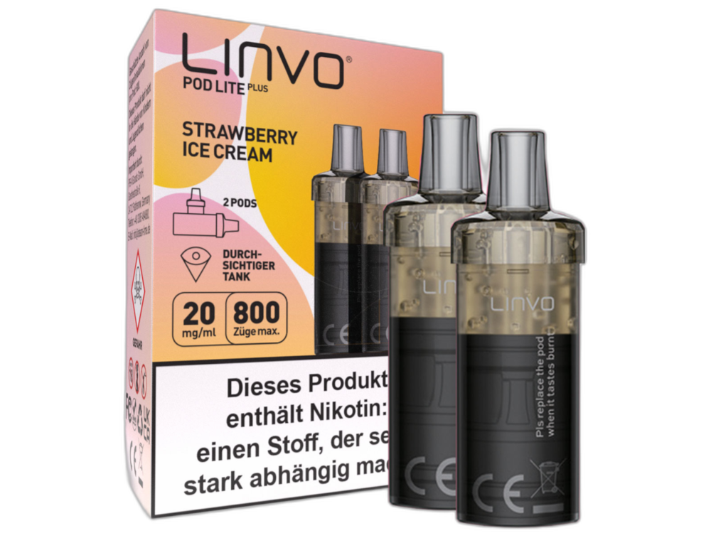 Linvo Pod Lite Plus Cartridge (2 Stück pro Packung) Linvo Pod Lite Plus Cartridge (2 Stück pro Packung)