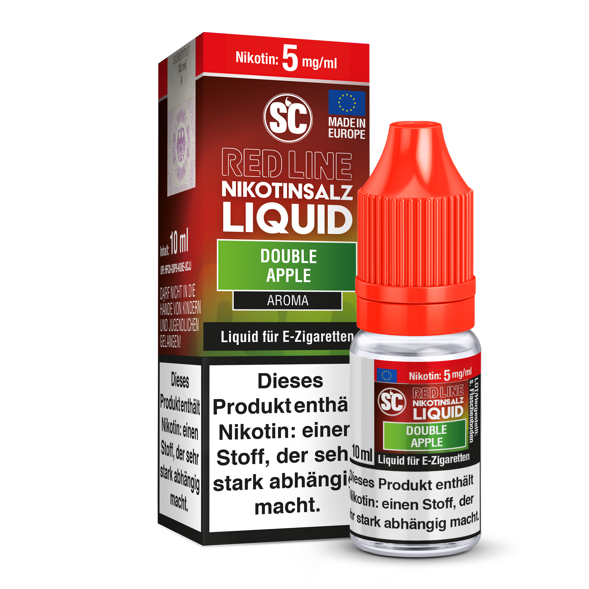 SC - Red Line - Double Apple - Nikotinsalz Liquid SC - Red Line - Double Apple - Nikotinsalz Liquid