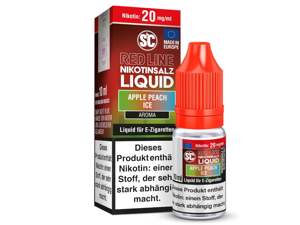 SC - Red Line - Apple Peach Ice - Nikotinsalz Liquid