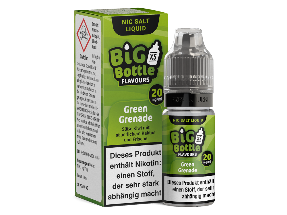 Big Bottle - Green Grenade - Nikotinsalz Liquid Big Bottle - Green Grenade - Nikotinsalz Liquid