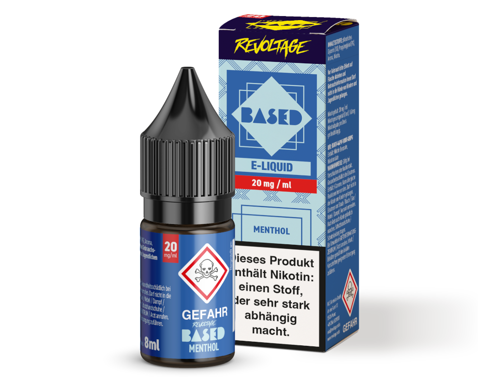 Revoltage - BASED - Hybrid Nikotinsalz Liquid 8 ml Revoltage - BASED - Hybrid Nikotinsalz Liquid 8 ml