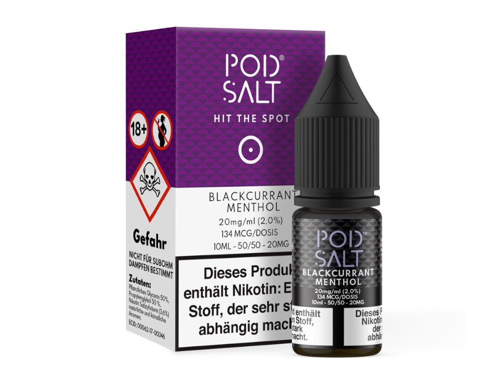 Pod Salt - Blackcurrant Menthol - Nikotinsalz Liquid 