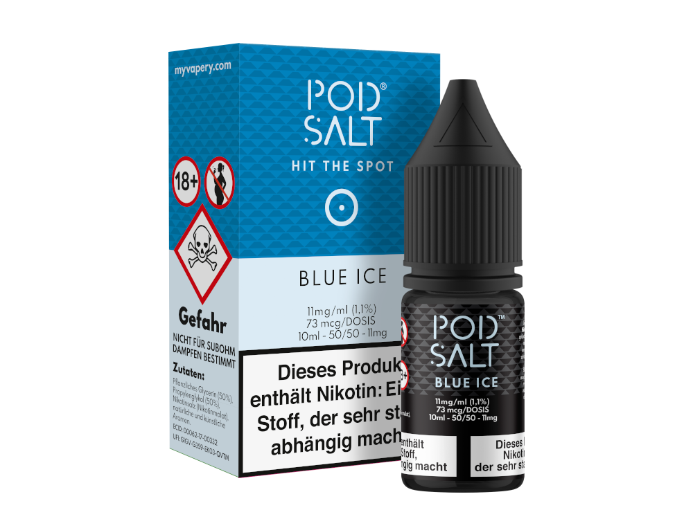 Pod Salt - Blue Ice - Nikotinsalz Liquid 