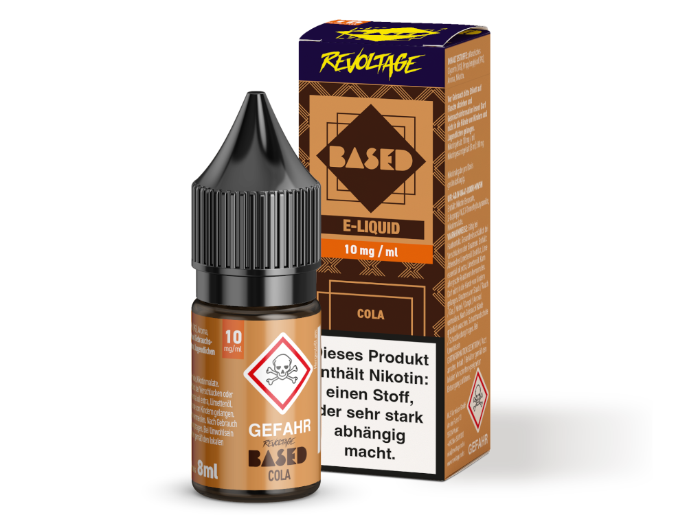 Revoltage - BASED - Hybrid Nikotinsalz Liquid 8 ml Revoltage - BASED - Hybrid Nikotinsalz Liquid 8 ml
