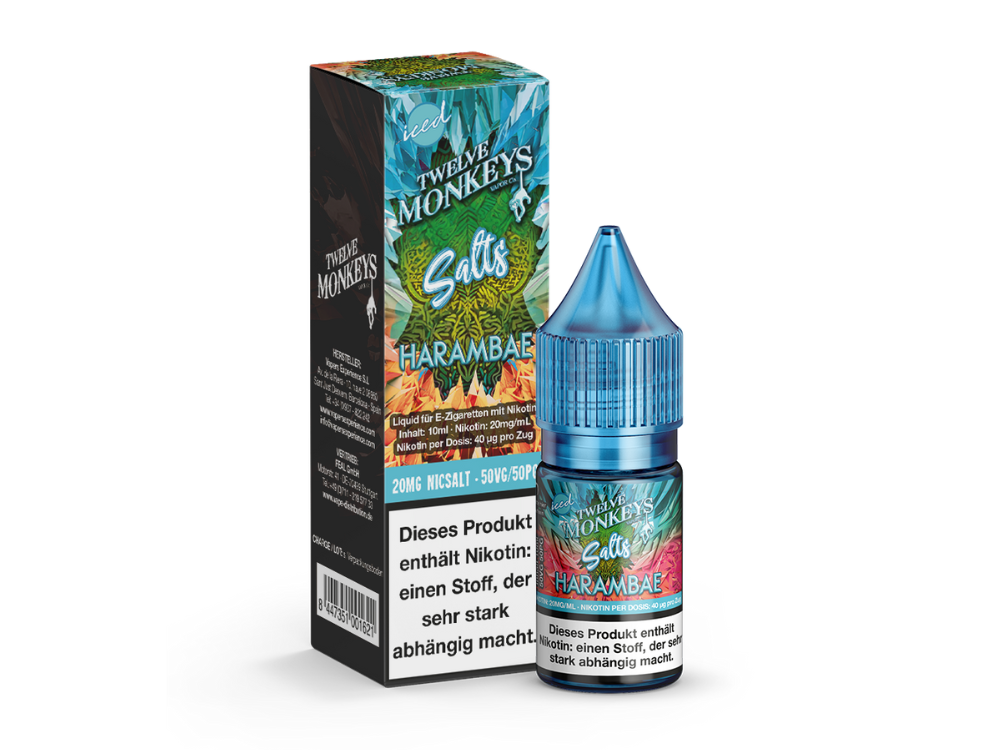Twelve Monkeys - Iced - Nikotinsalz Liquid Twelve Monkeys - Iced - Nikotinsalz Liquid