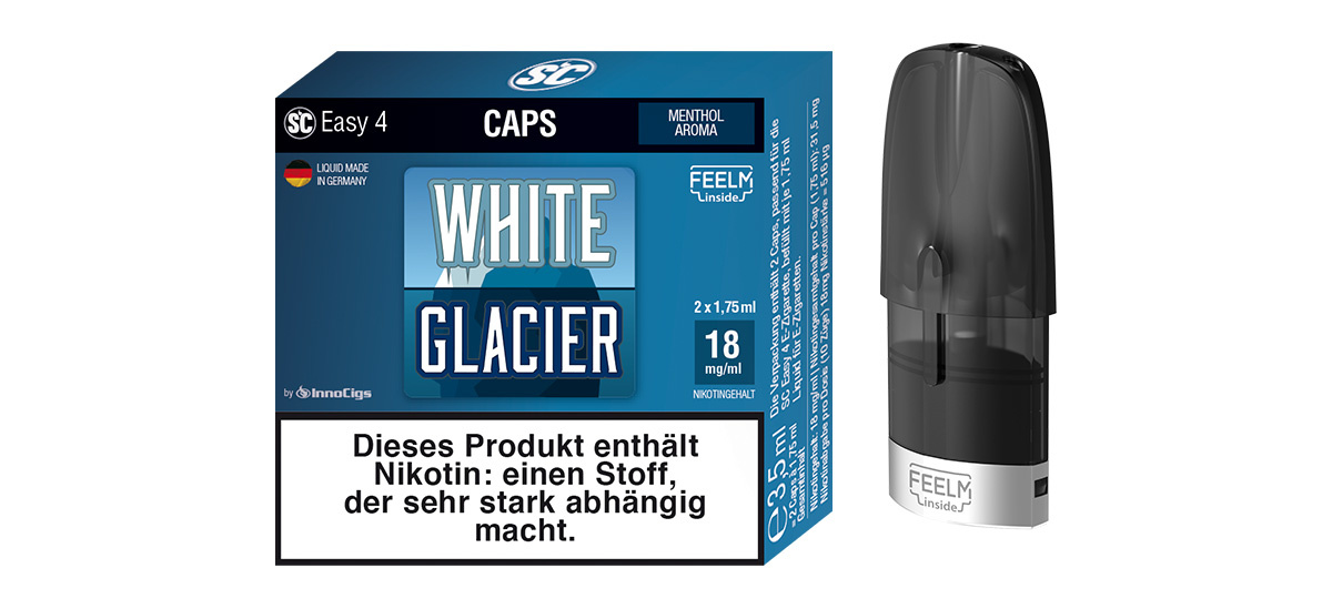 SC Easy 4 Caps White Glacier Fresh (2 Stück pro Packung)