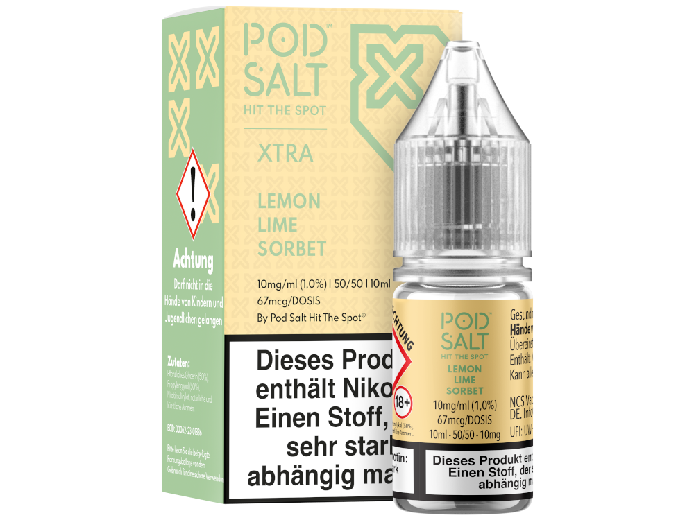 Pod Salt X - Lemon Lime Sorbet - Nikotinsalz Liquid