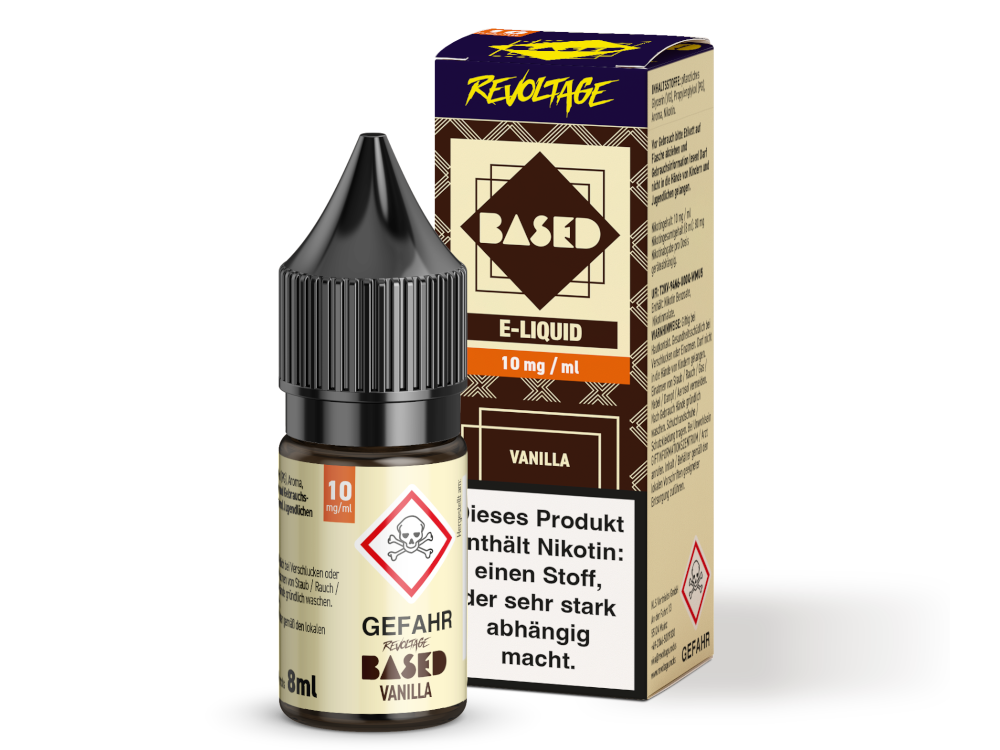 Revoltage - BASED - Hybrid Nikotinsalz Liquid 8 ml Revoltage - BASED - Hybrid Nikotinsalz Liquid 8 ml