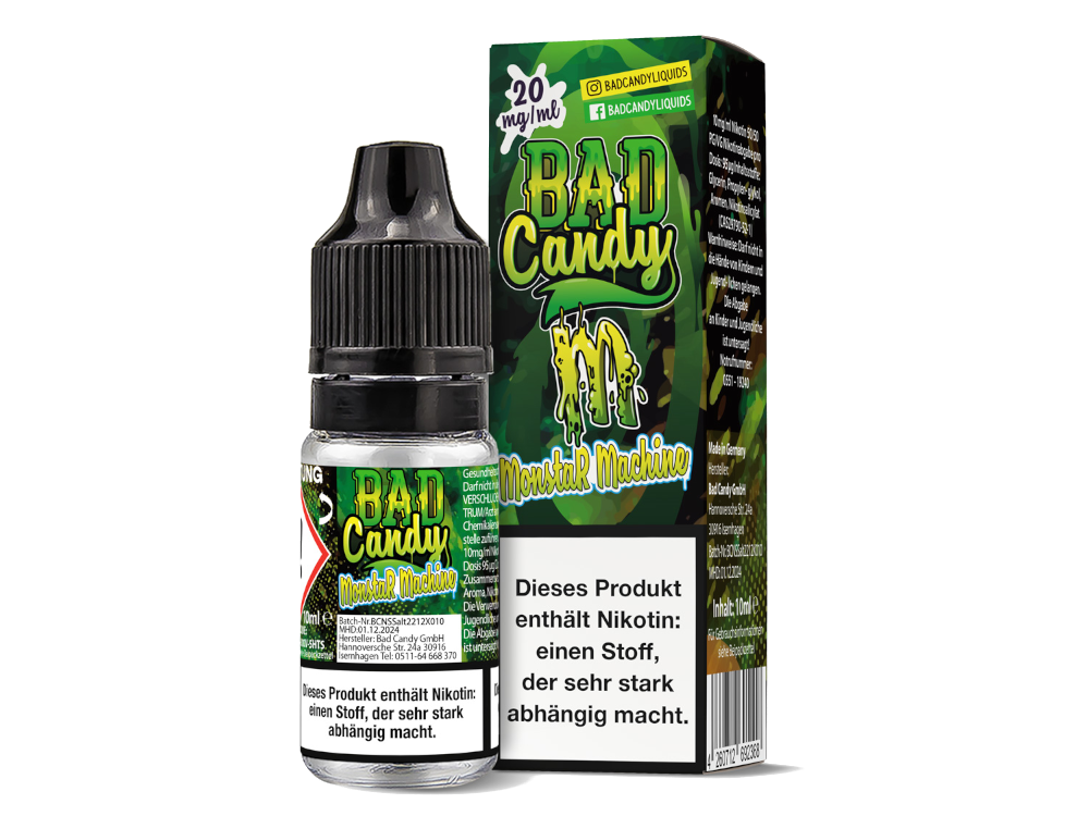 Bad Candy Liquids - Monstar Machine - Nikotinsalz Liquid Bad Candy Liquids - Monstar Machine - Nikotinsalz Liquid