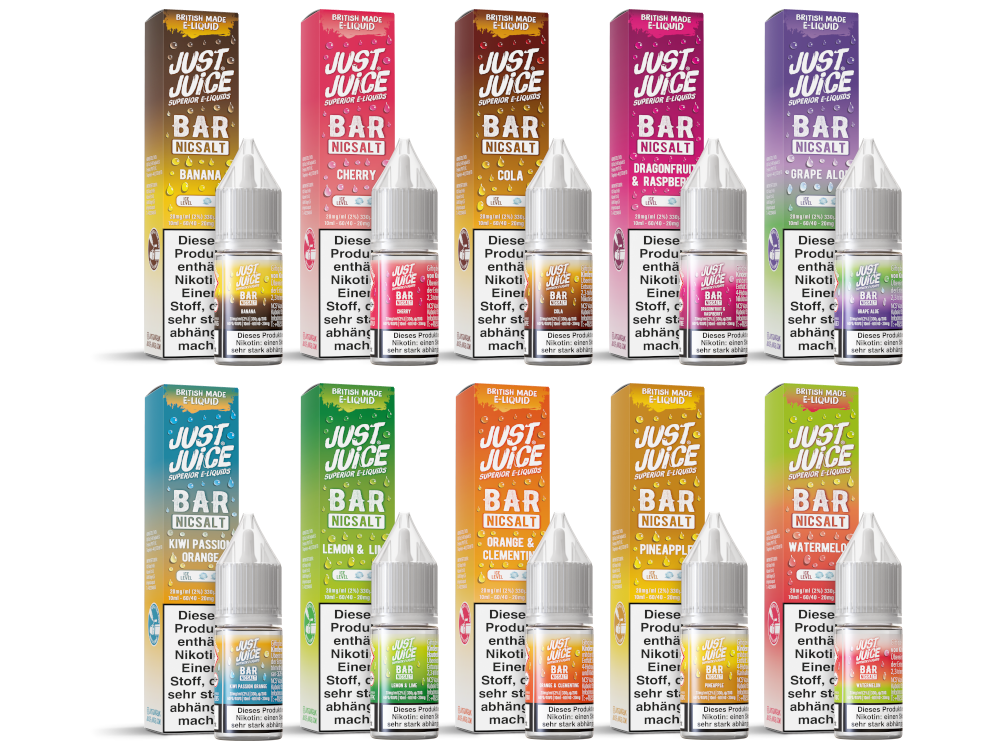 Just Juice - Bar - Nikotinsalz Liquid Just Juice - Bar - Nikotinsalz Liquid