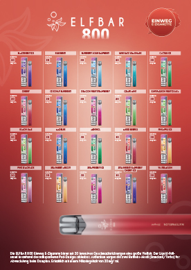 Elfbar 800 Liquidkarte