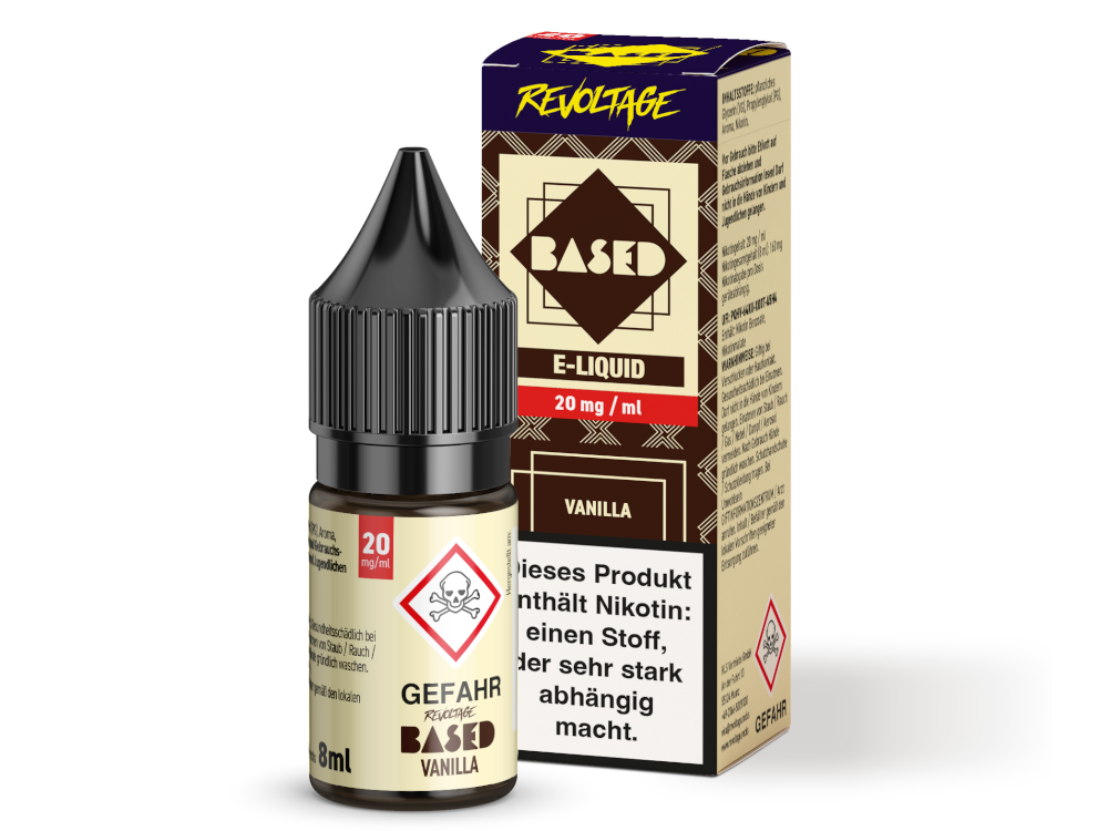 Revoltage - BASED - Hybrid Nikotinsalz Liquid 8 ml Revoltage - BASED - Hybrid Nikotinsalz Liquid 8 ml