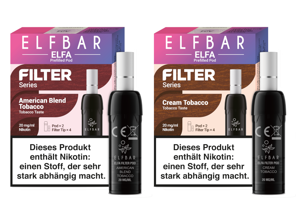 Elfbar Elfa Pod - Filter Series (2 Stück pro Packung) – Übersicht