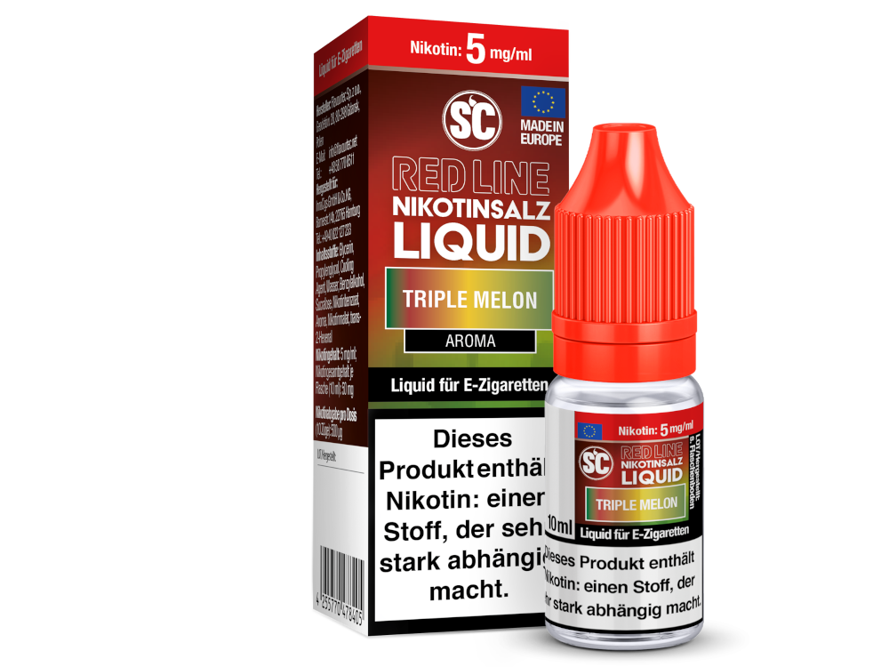 SC - Red Line - Triple Melon Nikotinsalz Liquid SC - Red Line - Triple Melon Nikotinsalz Liquid