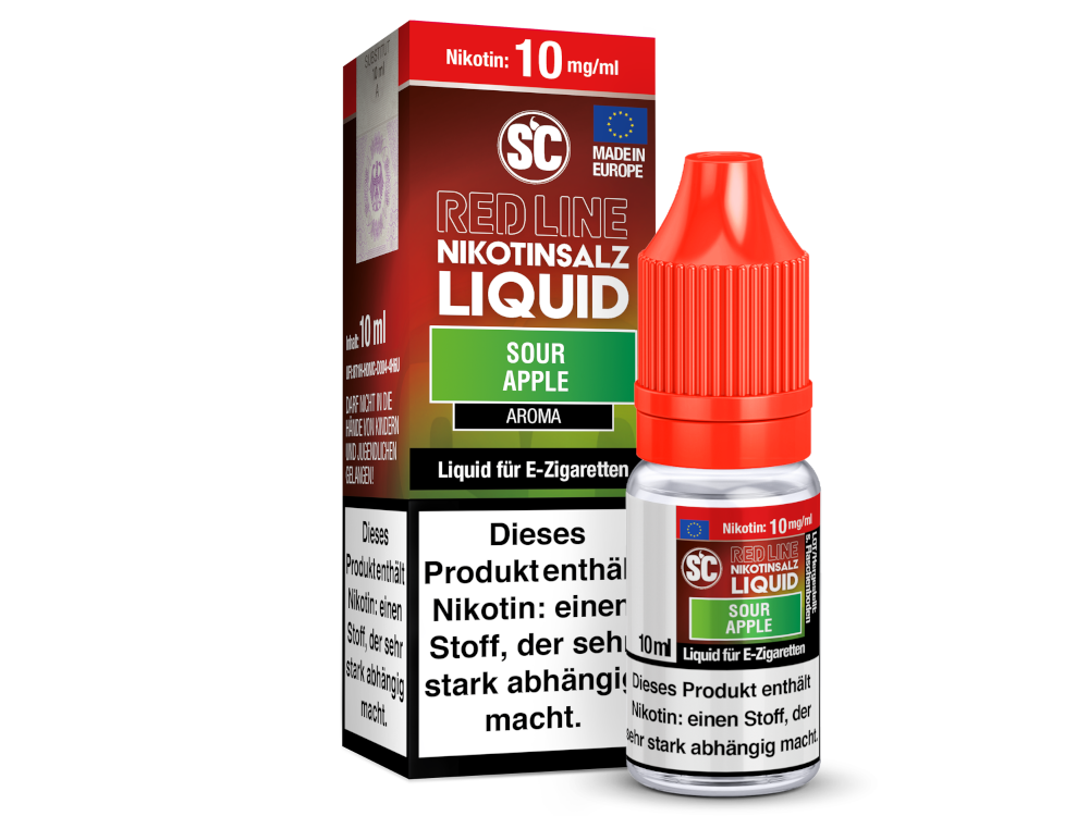 SC - Red Line - Sour Apple - Nikotinsalz Liquid