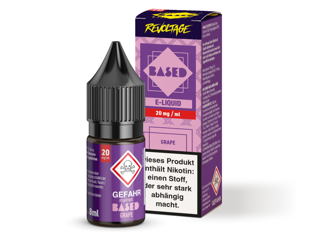 Revoltage - BASED - Hybrid Nikotinsalz Liquid 8 ml Revoltage - BASED - Hybrid Nikotinsalz Liquid 8 ml