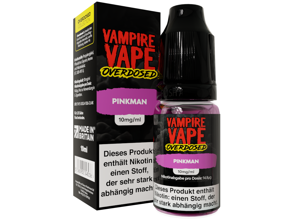Vampire Vape - Overdosed - Nikotinsalz Liquid Vampire Vape - Overdosed - Nikotinsalz Liquid