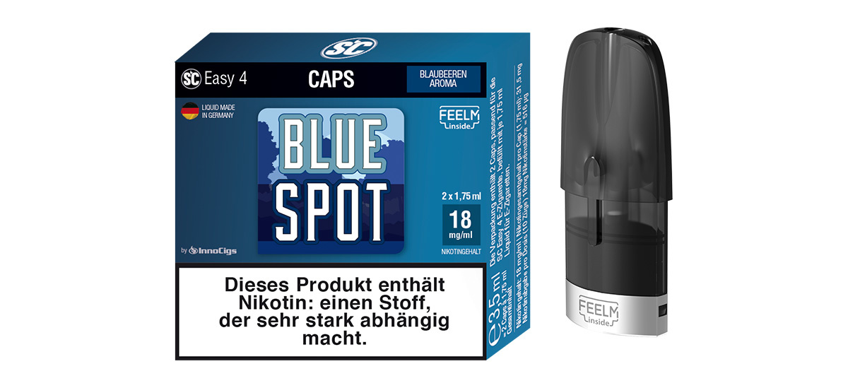 SC Easy 4 Caps Blue Spot Blaubeeren (2 Stück pro Packung)