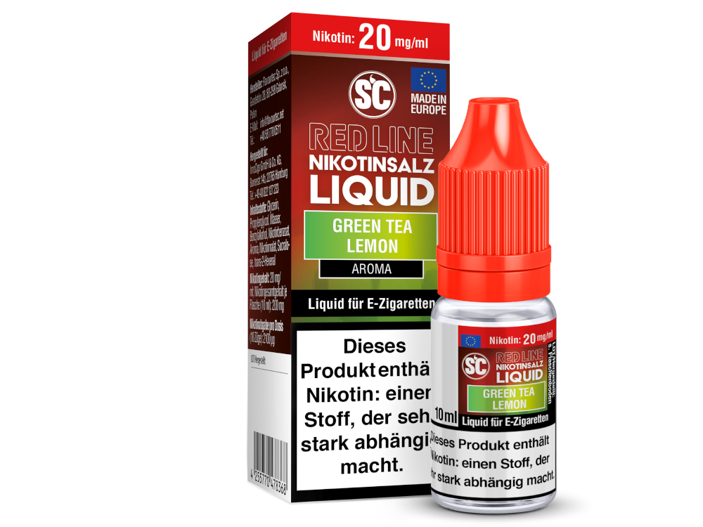 SC - Red Line - Green Tea Lemon - Nikotinsalz Liquid