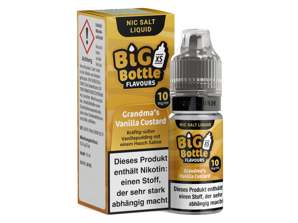 Big Bottle - Grandma's Vanilla Custard - Nikotinsalz Liquid