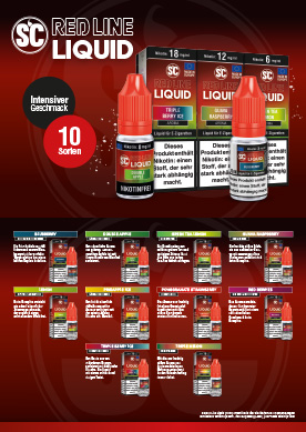 SC Red Line Liquids Liquidkarte