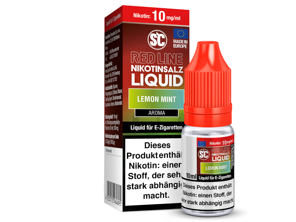 SC - Red Line - Lemon Mint - Nikotinsalz Liquid SC - Red Line - Lemon Mint - Nikotinsalz Liquid