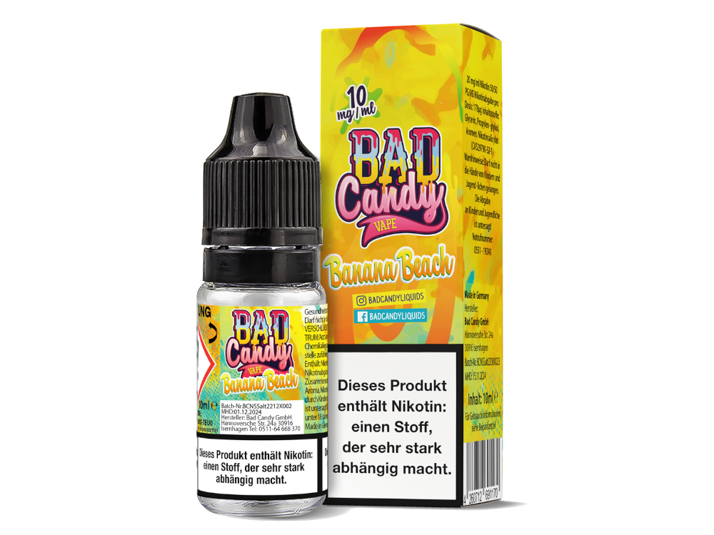 Bad Candy Liquids - Banana Beach - Nikotinsalz Liquid
