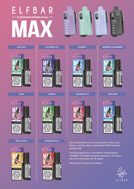 Elfbar MAX Liquidkarte