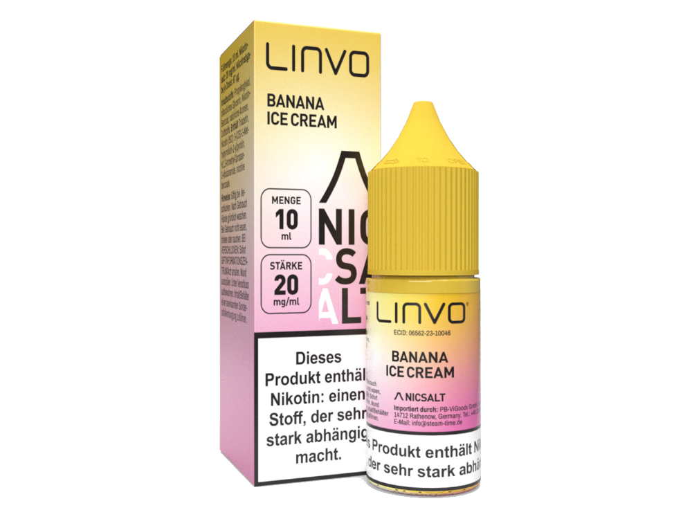 Linvo - Banana Ice Cream - Nikotinsalz Liquid