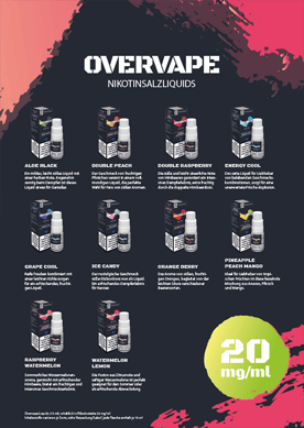 OVERVAPE Liquidkarte