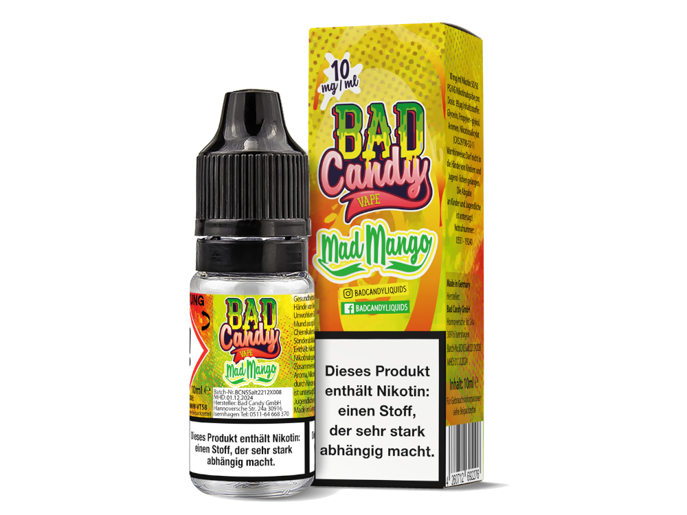Bad Candy Liquids - Mad Mango - Nikotinsalz Liquid
