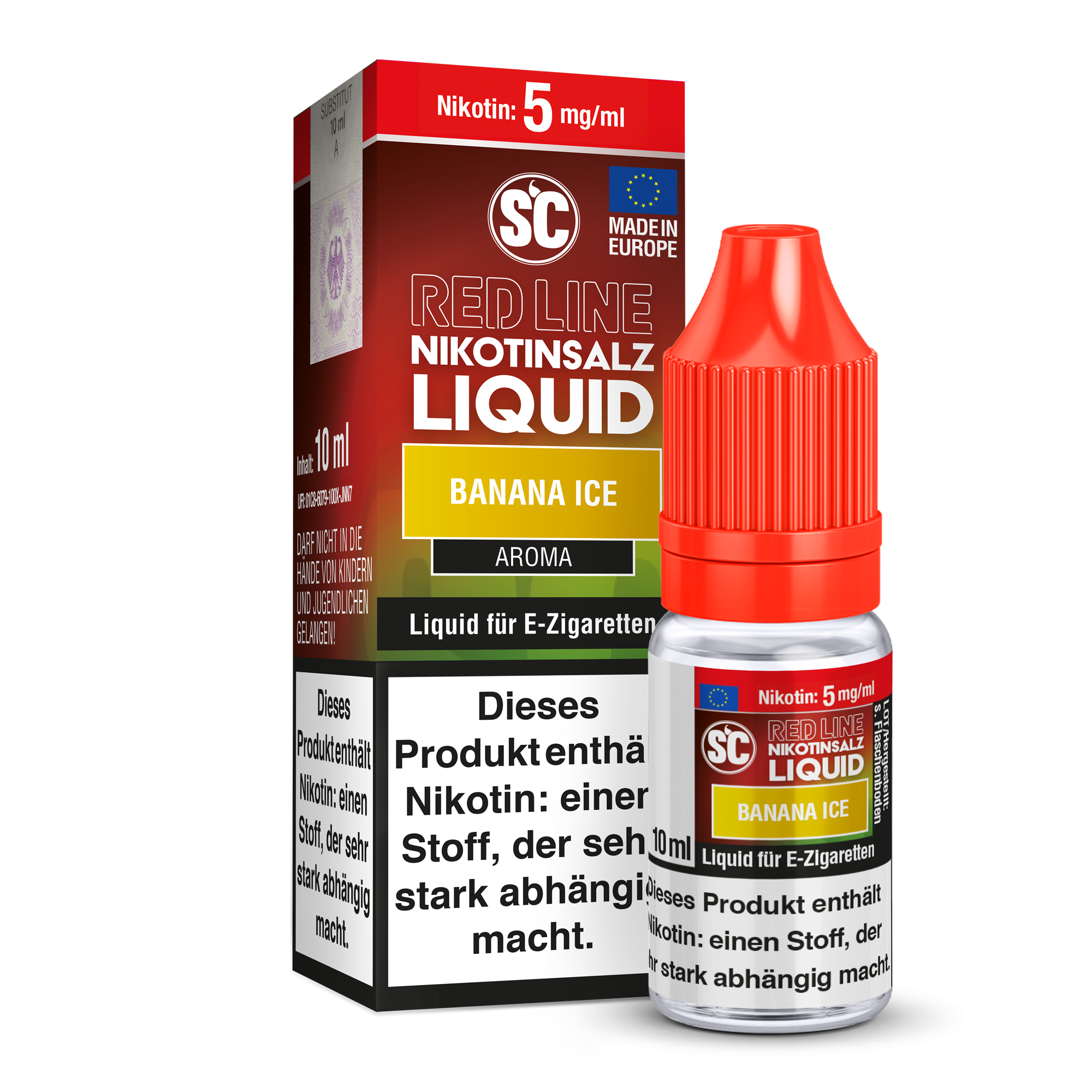 SC - Red Line - Banana Ice - Nikotinsalz Liquid SC - Red Line - Banana Ice - Nikotinsalz Liquid