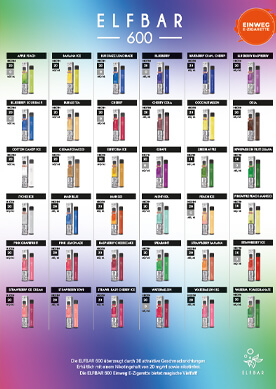 Elfbar 600 Liquidkarte